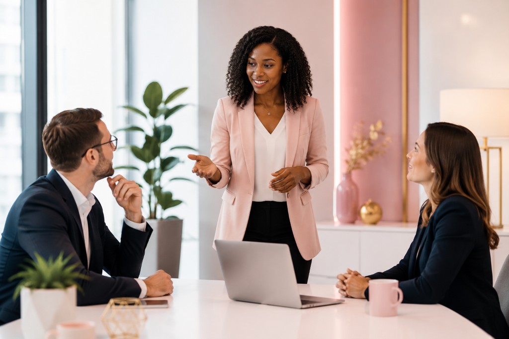 Leadership team assessing priorities in a modern boardroom